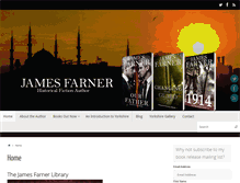 Tablet Screenshot of jamesfarnerauthor.com